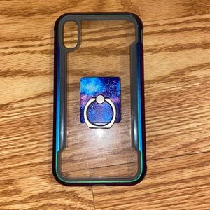 iphone XR case with ring for finger